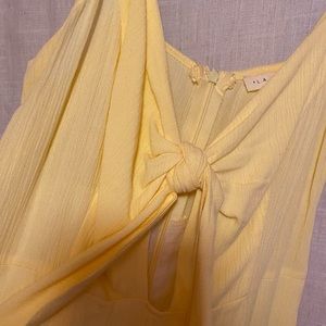 La hearts yellow romper